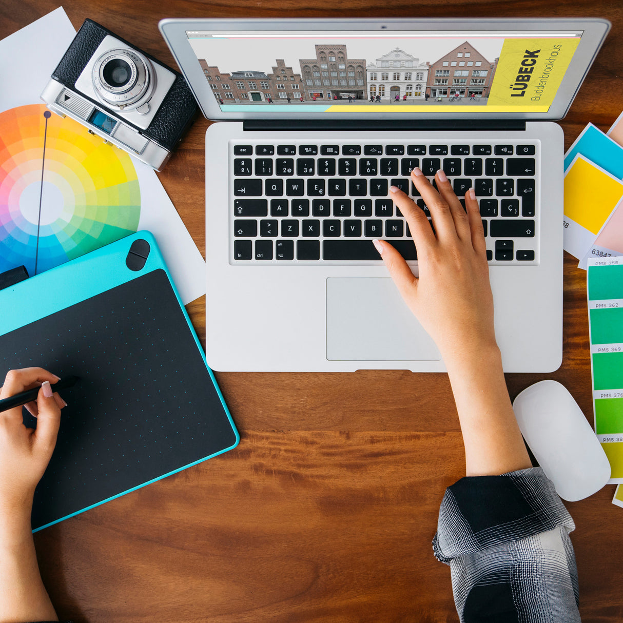 streetline LÜBECK Buddenbrookhaus Panorama Souvenir Magnet