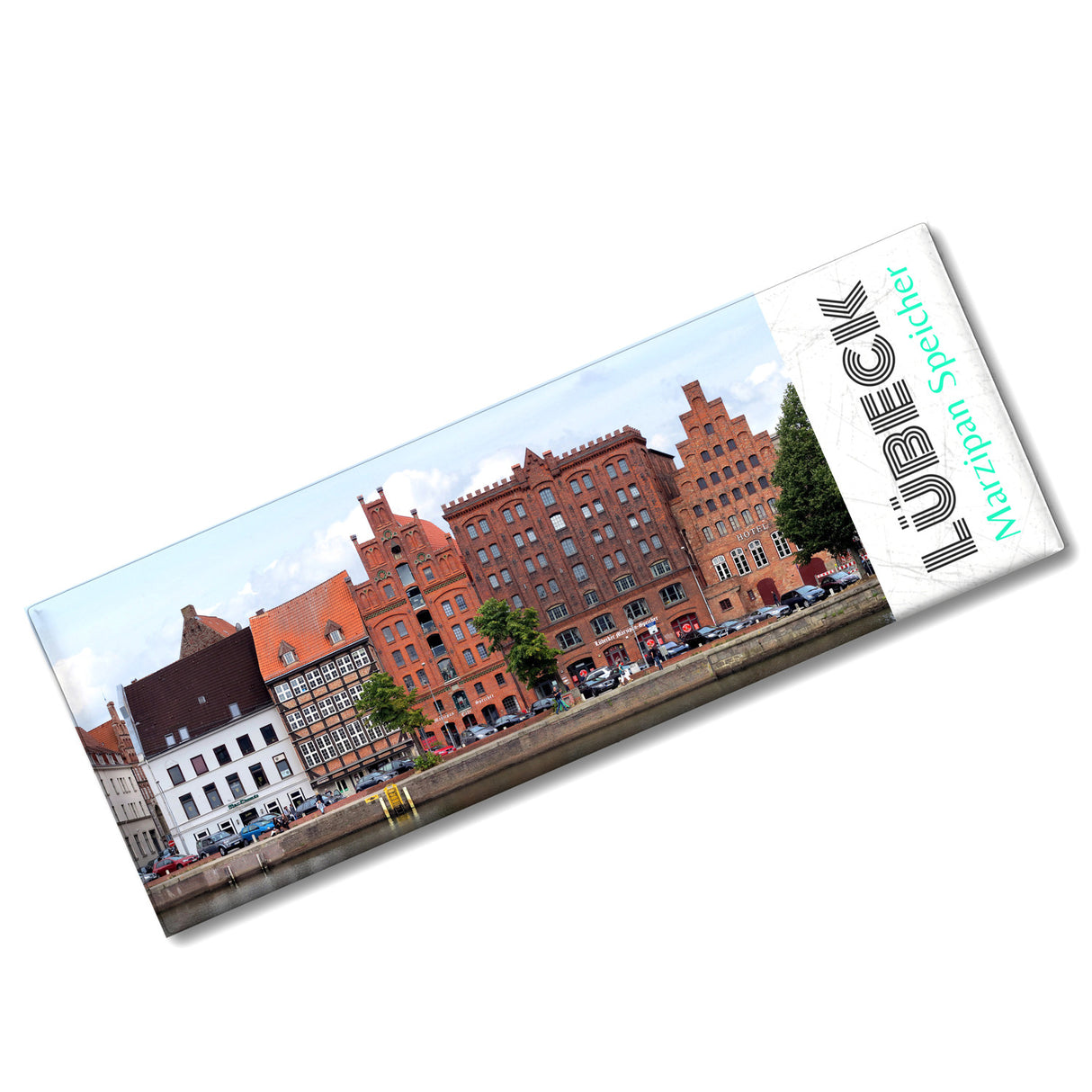 streetline Lübeck Marzipan Speicher Panorama Souvenir Magnet
