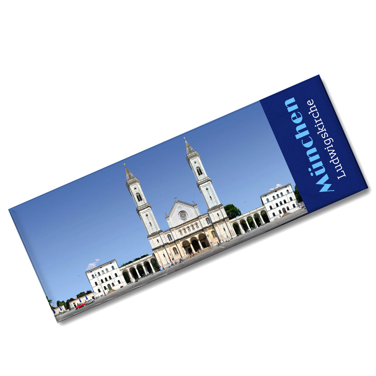 streetline München Ludwigskirche Panorama Souvenir Magnet