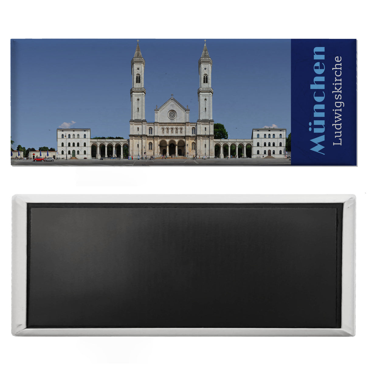 streetline München Ludwigskirche Panorama Souvenir Magnet