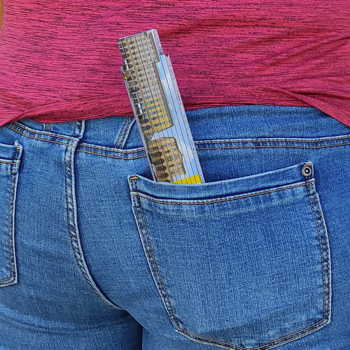 streetline München Maximilianstraße Meterstab aus Holz