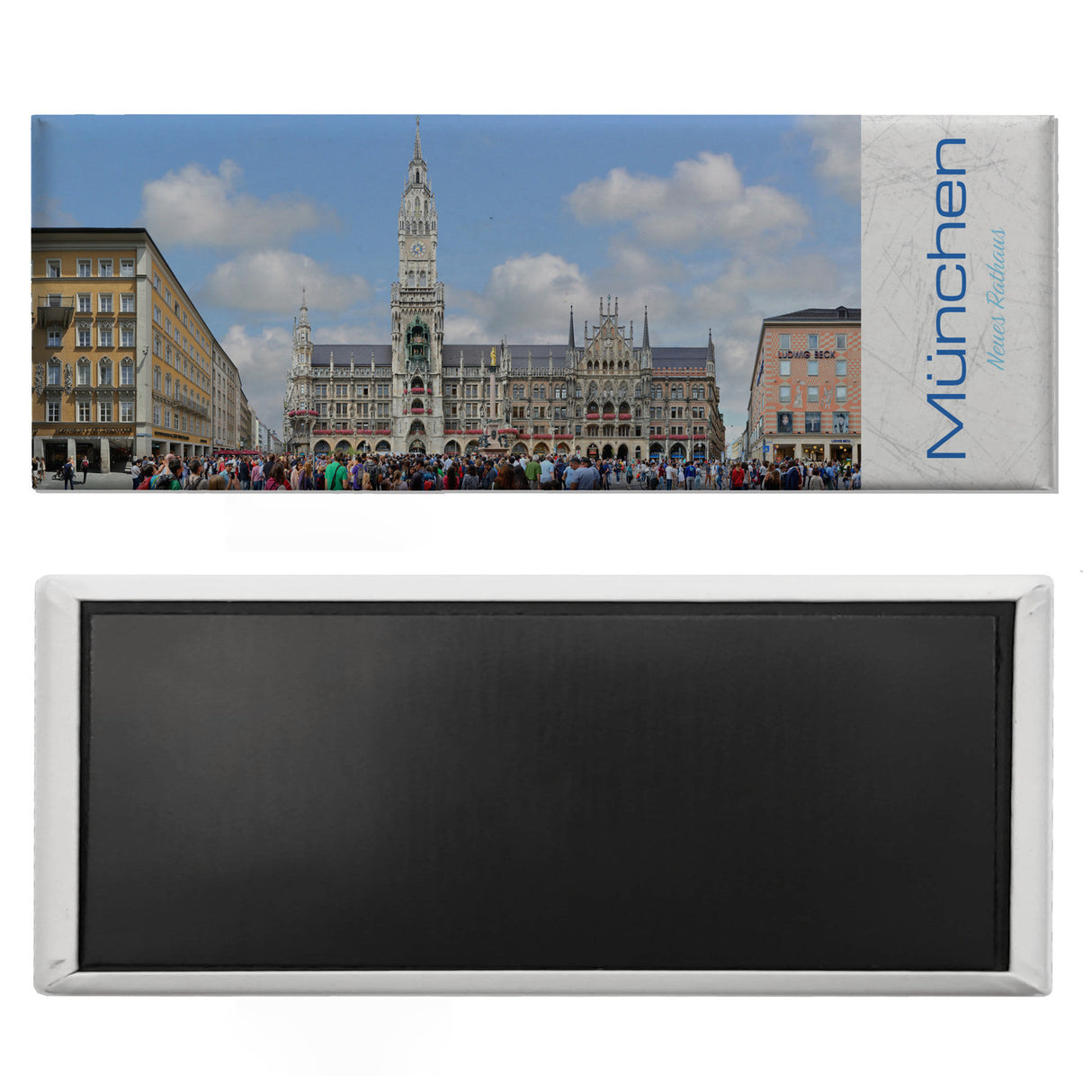 streetline München Neues Rathaus Panorama Souvenir Magnet