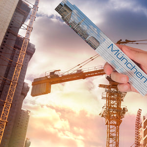 streetline München Neues Rathaus Meterstab aus Holz