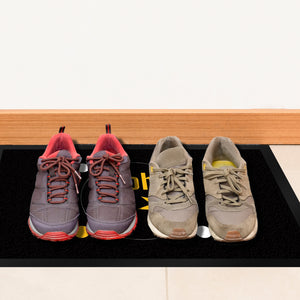 Osterhase Fußmatte in 35x50 cm mit Spruch: Frohe Ostern