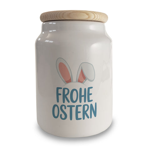 Frohe Ostern Keksdose mit niedlichen Hasenohren