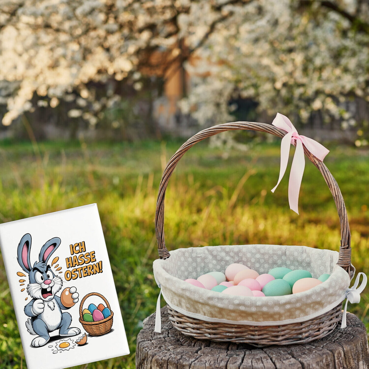 Ich hasse Ostern Souvenir Souvenir Magnet mit gestresstem Osterhasen