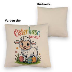 Osterlamm Kissen - Osterhase war aus