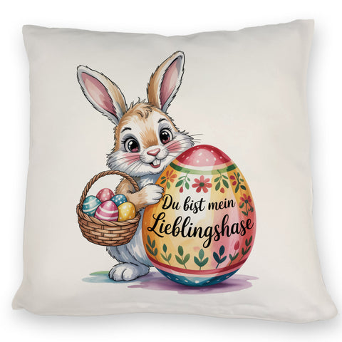 Osterhase Du bist mein Lieblingshase Kissen