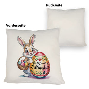 Osterhase Du bist mein Lieblingshase Kissen