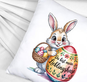 Osterhase Du bist mein Lieblingshase Kissen