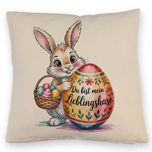 Osterhase Du bist mein Lieblingshase Kissen