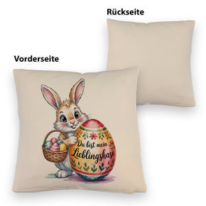 Osterhase Du bist mein Lieblingshase Kissen