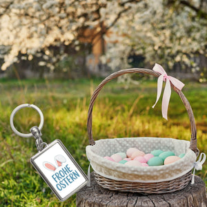 Frohe Ostern Schlüsselanhänger mit niedlichen Hasenohren