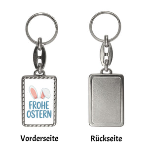 Frohe Ostern Schlüsselanhänger mit niedlichen Hasenohren