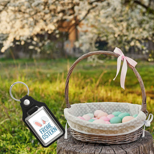 Frohe Ostern Schlüsselanhänger mit niedlichen Hasenohren