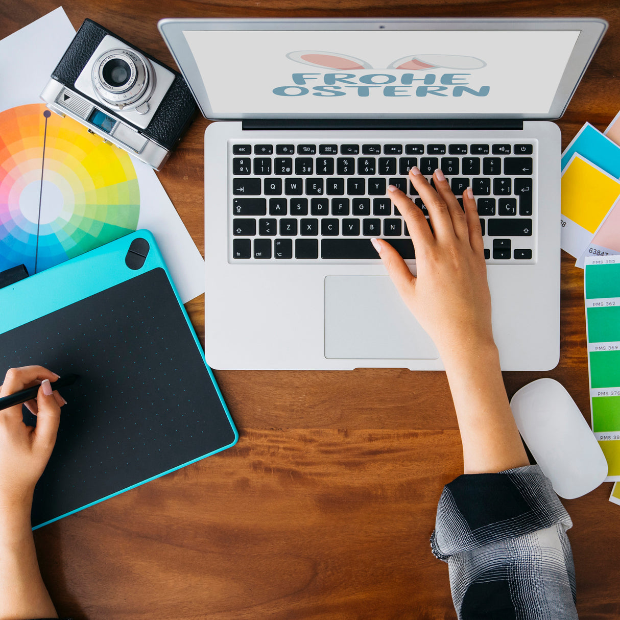 Frohe Ostern Souvenir Souvenir Magnet mit niedlichen Hasenohren