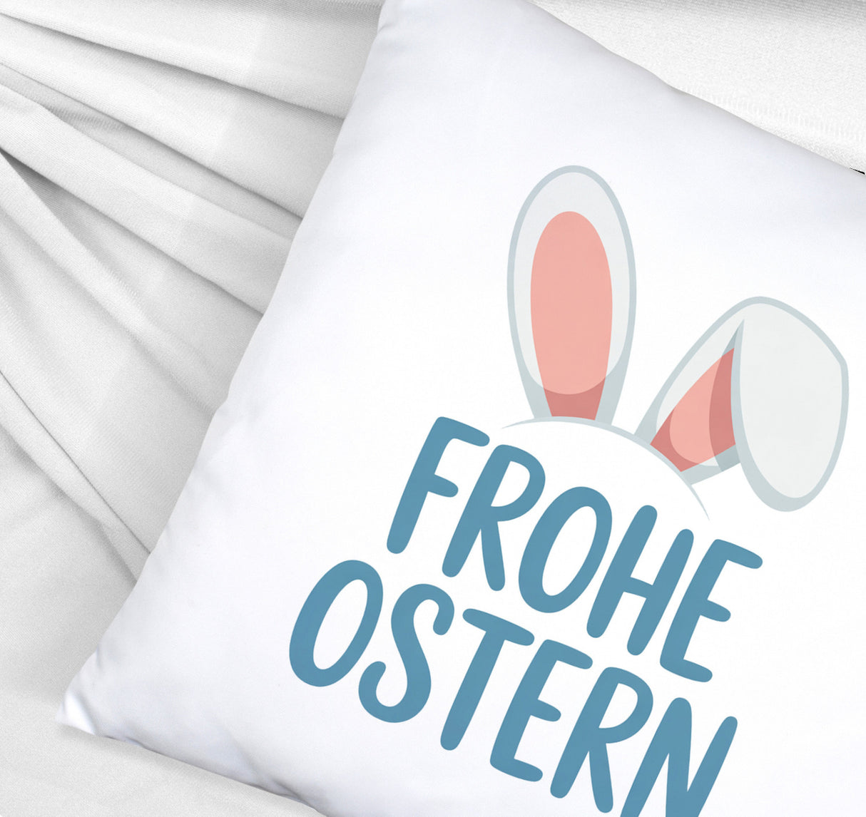 Frohe Ostern Kissen mit niedlichen Hasenohren