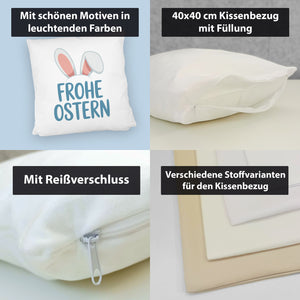 Frohe Ostern Kissen mit niedlichen Hasenohren