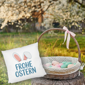 Frohe Ostern Kissen mit niedlichen Hasenohren