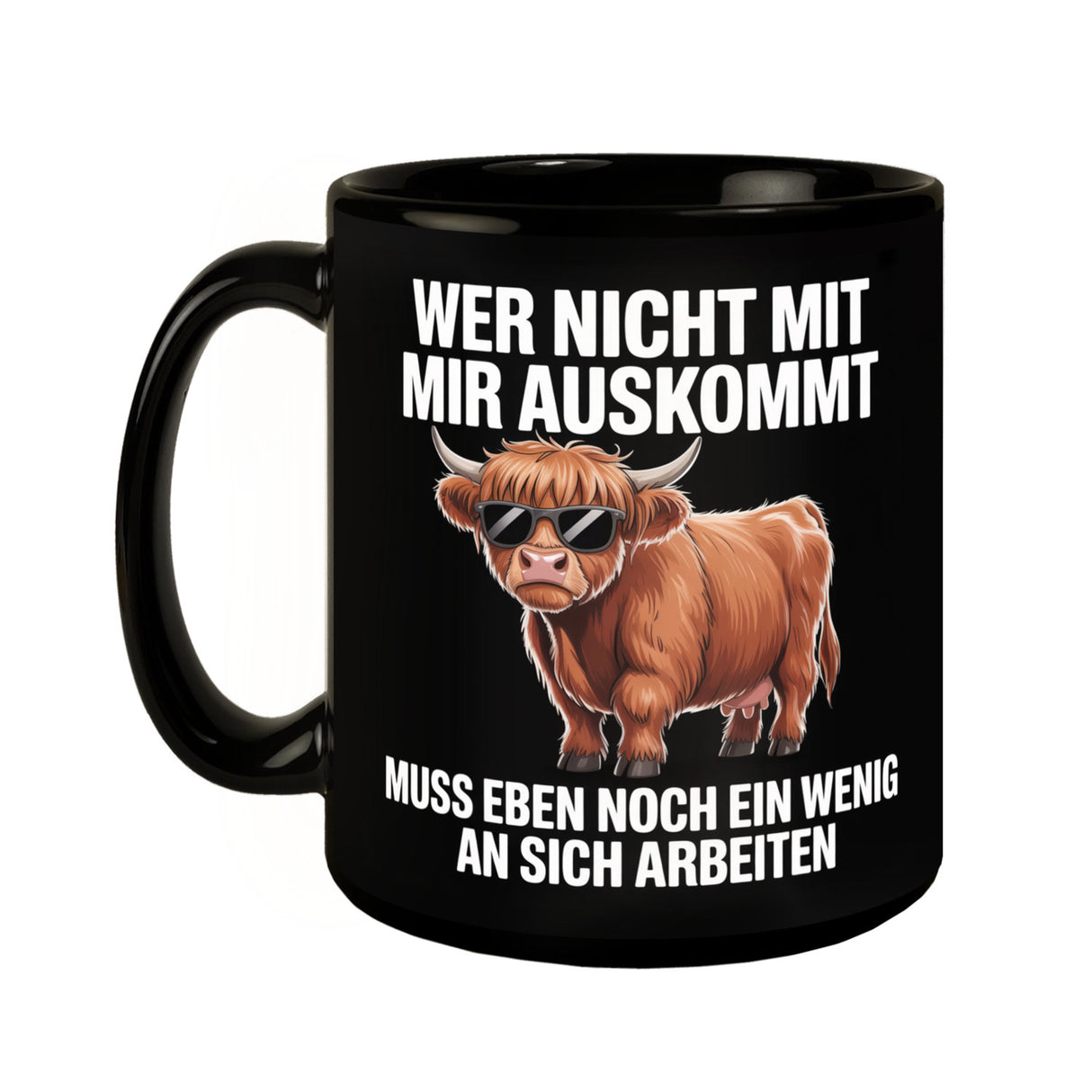 Hochlandrind Tasse - du musst an dir arbeiten