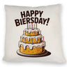 Bierkuchen Happy Biersday Kissen für Biertrinker zum Geburtstag
