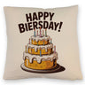 Bierkuchen Happy Biersday Kissen für Biertrinker zum Geburtstag