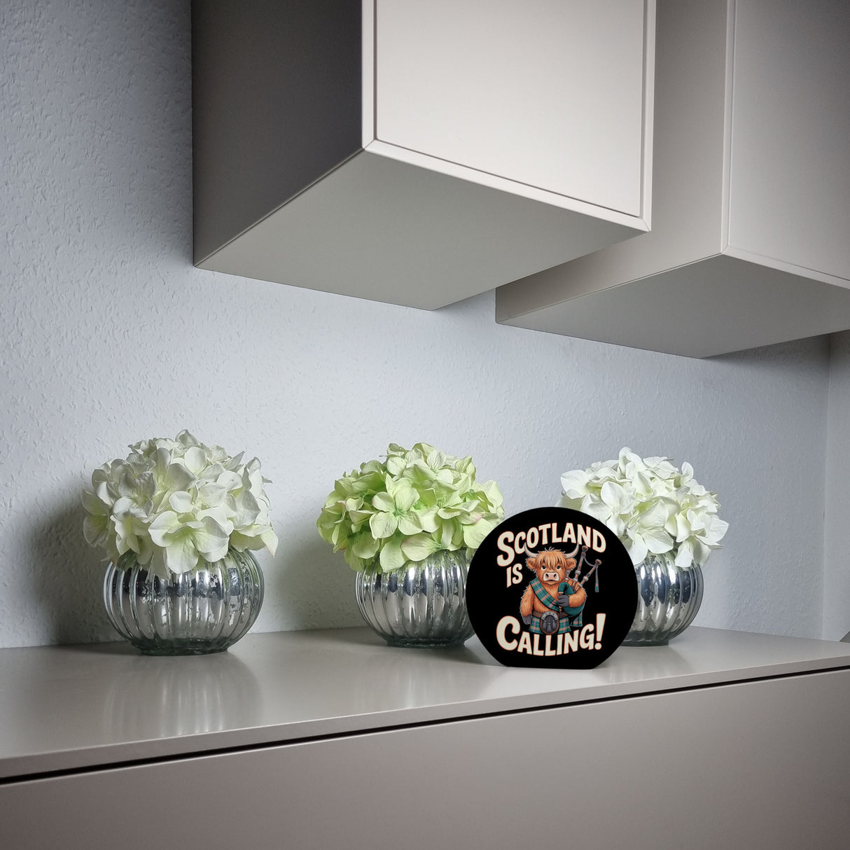 Scotland is calling! Spardose mit Highland-Kuh-Motiv