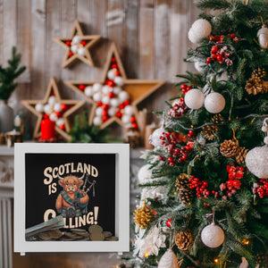 Scotland is calling! Spardose mit Highland-Kuh-Motiv