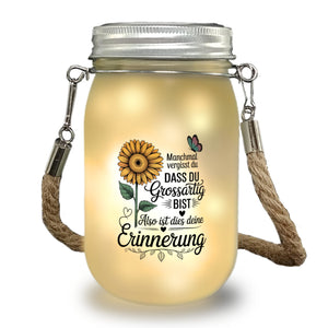 Du bist grossartig Solarlicht mit Sonnenblume