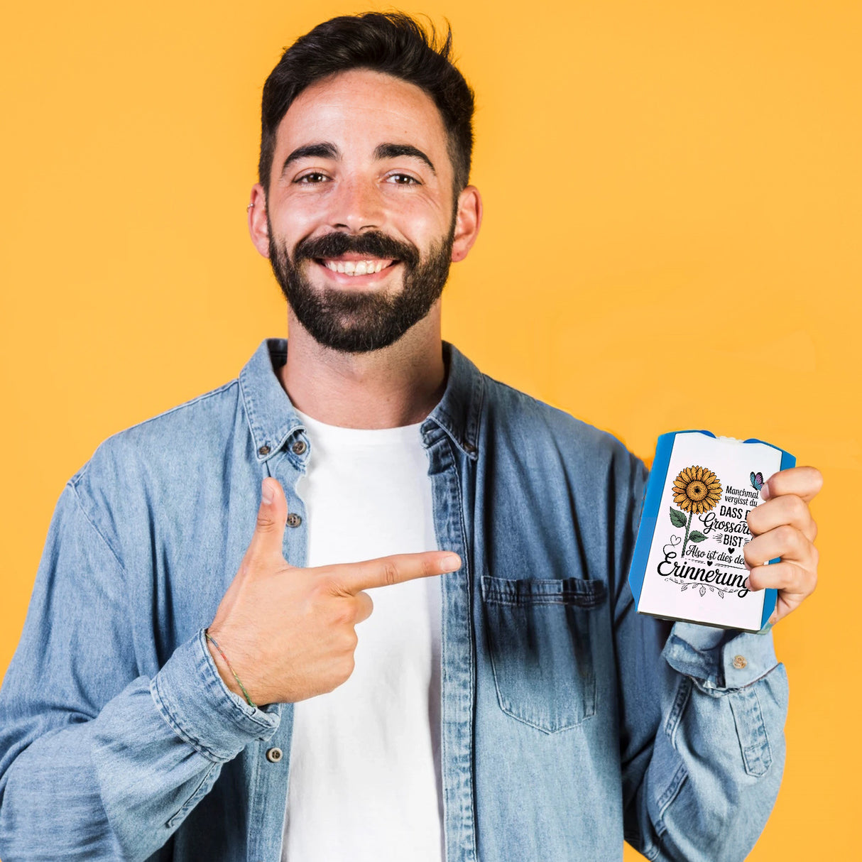 Du bist grossartig Parkscheibe mit Sonnenblume