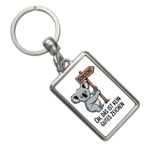 Melancholischer Koala Souvenir Schlüsselanhänger - kein gutes Zeichen