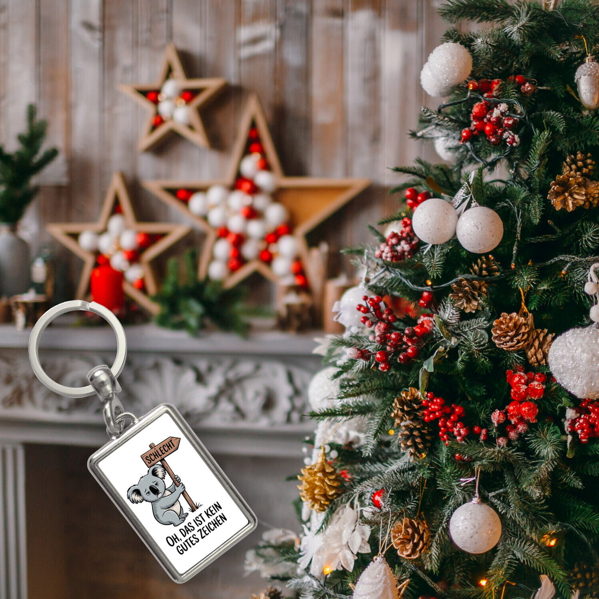 Melancholischer Koala Souvenir Schlüsselanhänger - kein gutes Zeichen