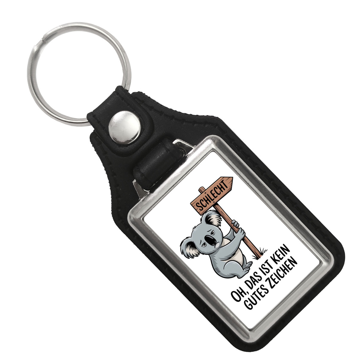Melancholischer Koala Souvenir Schlüsselanhänger - kein gutes Zeichen
