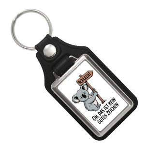 Melancholischer Koala Souvenir Schlüsselanhänger - kein gutes Zeichen