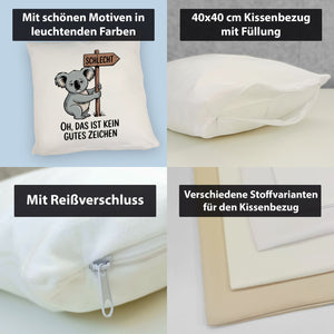 Melancholischer Koala Kissen - kein gutes Zeichen