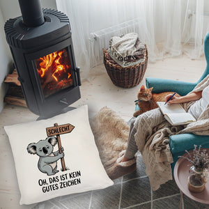 Melancholischer Koala Kissen - kein gutes Zeichen