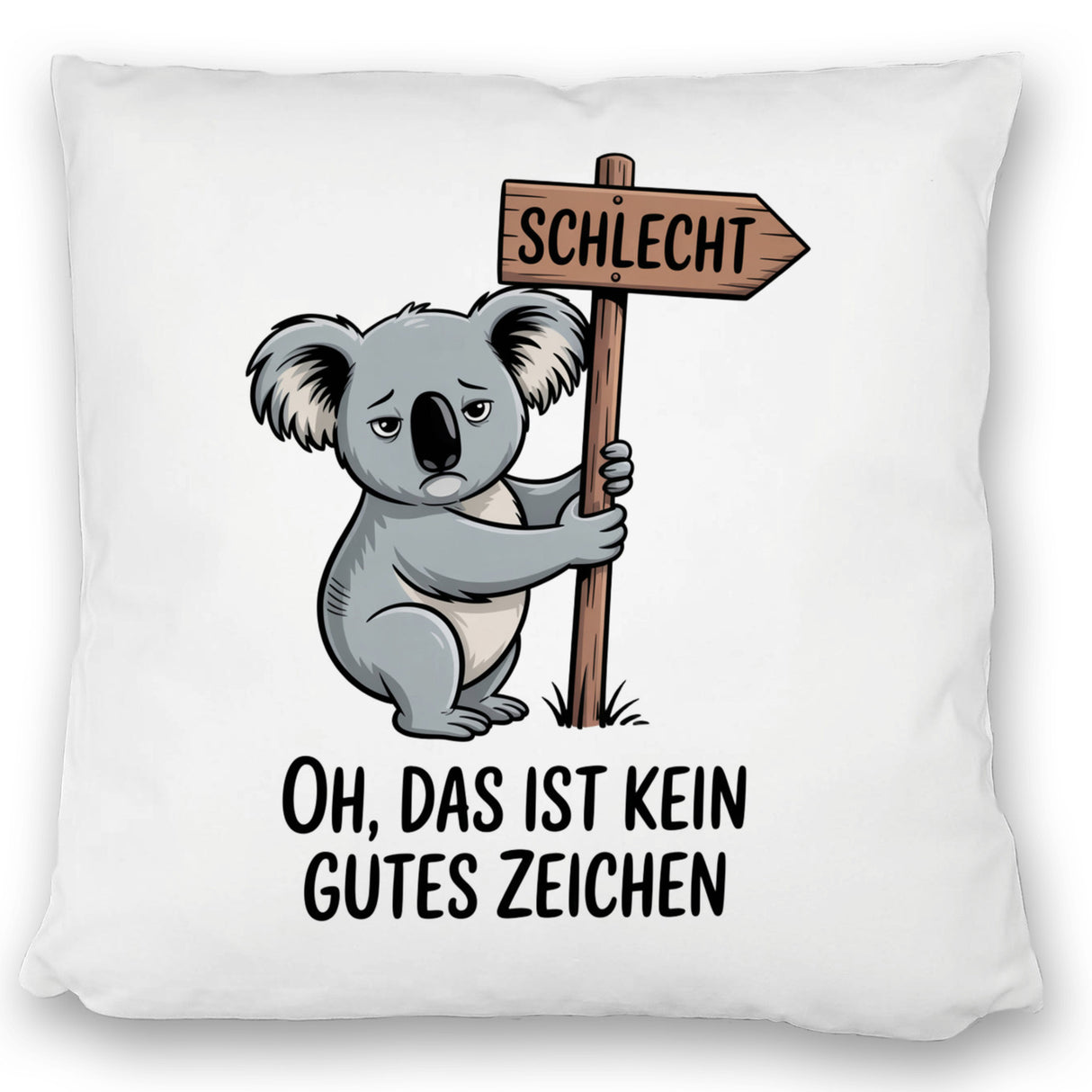 Melancholischer Koala Kissen - kein gutes Zeichen