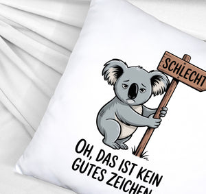 Melancholischer Koala Kissen - kein gutes Zeichen