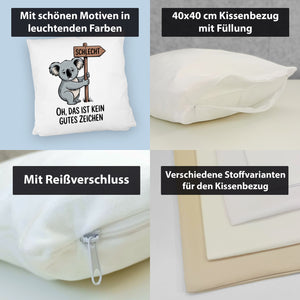 Melancholischer Koala Kissen - kein gutes Zeichen