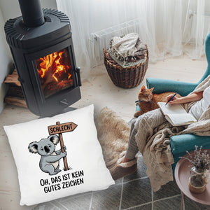 Melancholischer Koala Kissen - kein gutes Zeichen