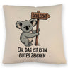 Melancholischer Koala Kissen - kein gutes Zeichen
