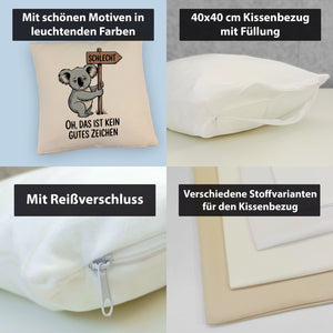 Melancholischer Koala Kissen - kein gutes Zeichen