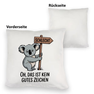 Melancholischer Koala Kissen - kein gutes Zeichen