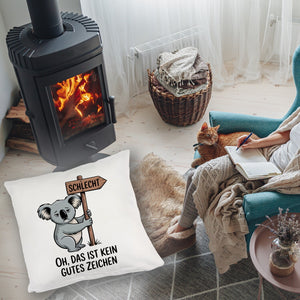 Melancholischer Koala Kissen - kein gutes Zeichen