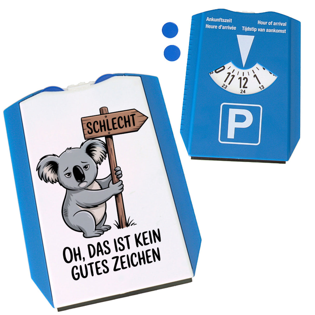 Melancholischer Koala Parkscheibe - kein gutes Zeichen