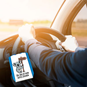 Melancholischer Koala Parkscheibe - kein gutes Zeichen