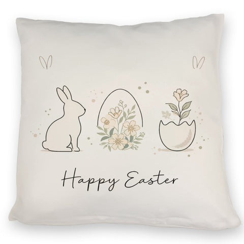 Happy Easter Kissen mit Hase Ei Design