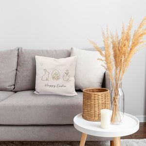 Happy Easter Kissen mit Hase Ei Design