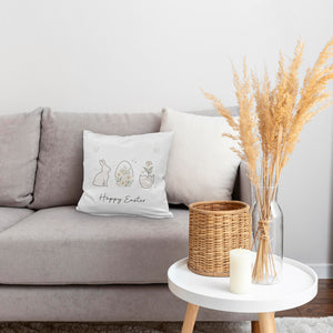 Happy Easter Kissen mit Hase Ei Design