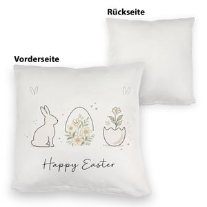 Happy Easter Kissen mit Hase Ei Design